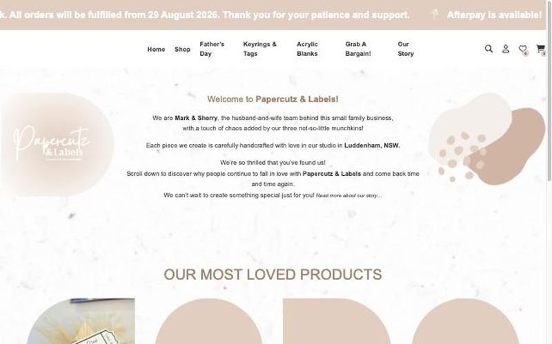The Papercutz & Labels website