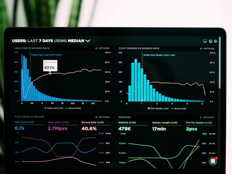 Monitoring dashboard showing system health metrics
